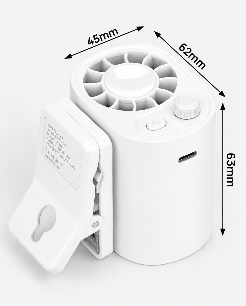 Portable Clip Fan · Cool Air Anywhere You Go