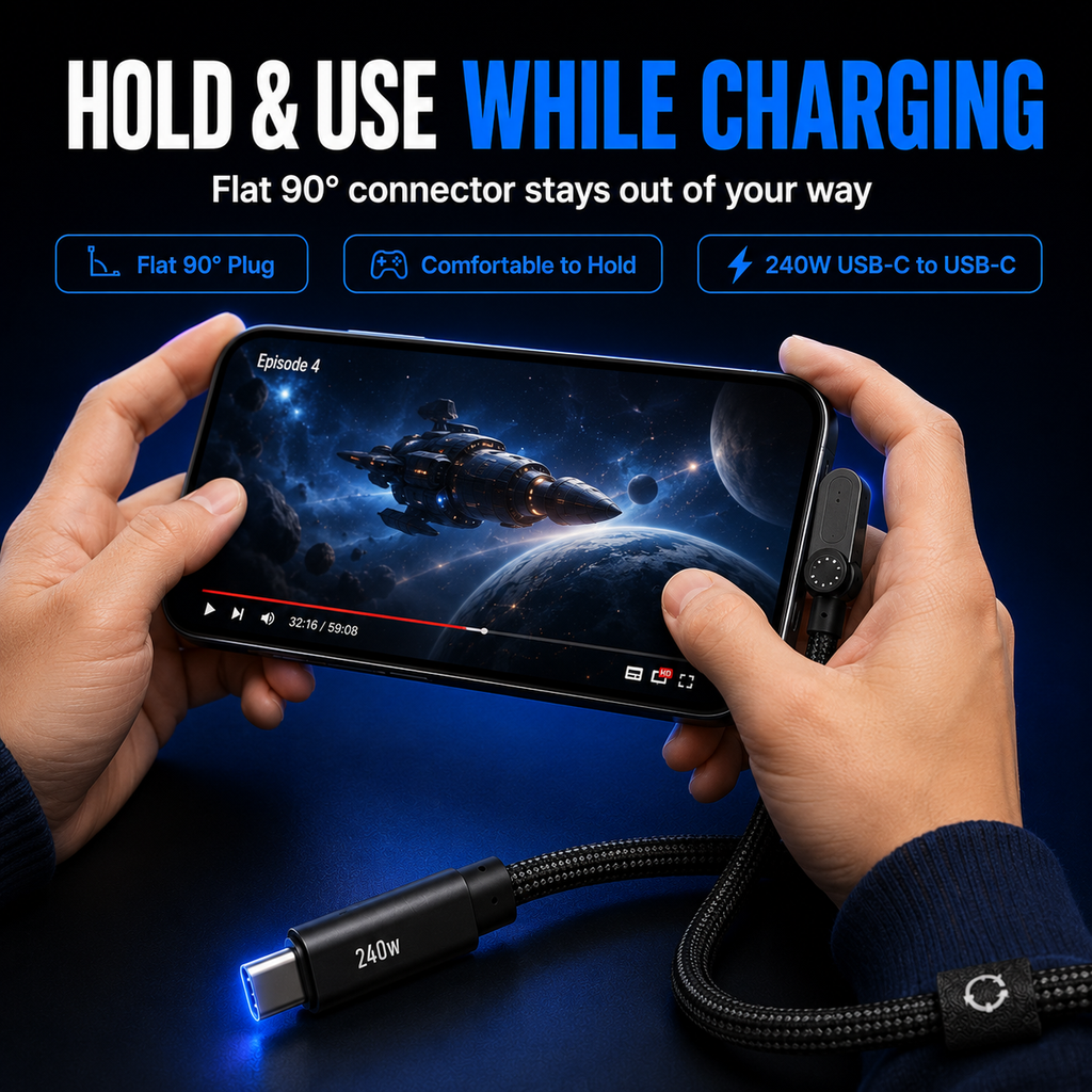 2-in-1 USB Type-C Charging Cable