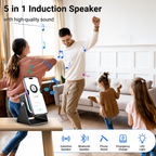 5 in 1 Wireless Induction Speaker