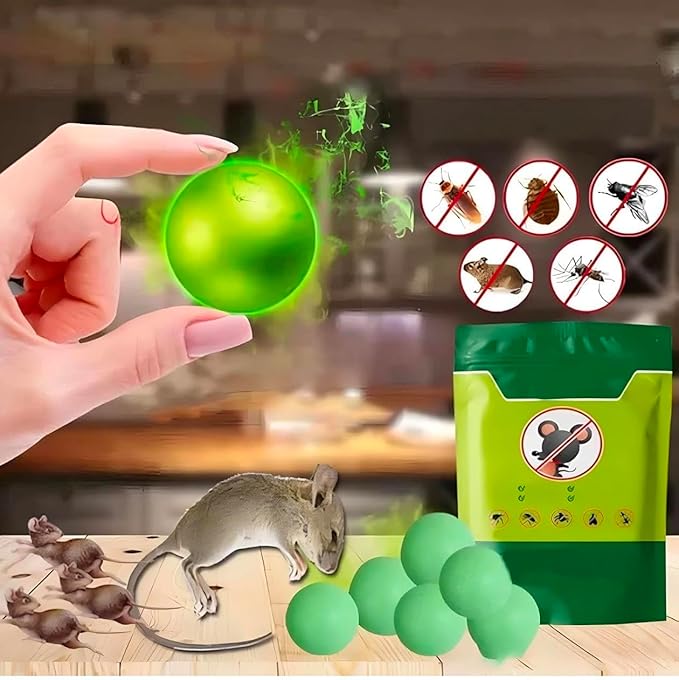 Natural Pest Repellent 10 Balls — Repel Rats, Cockroaches, Bedbugs & Mosquitoes