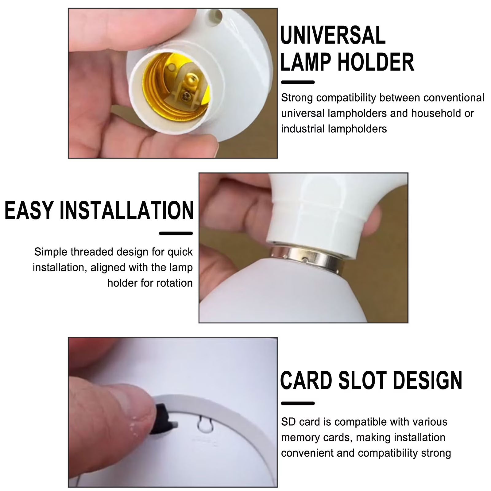 WiFi Light Bulb Security Camera
