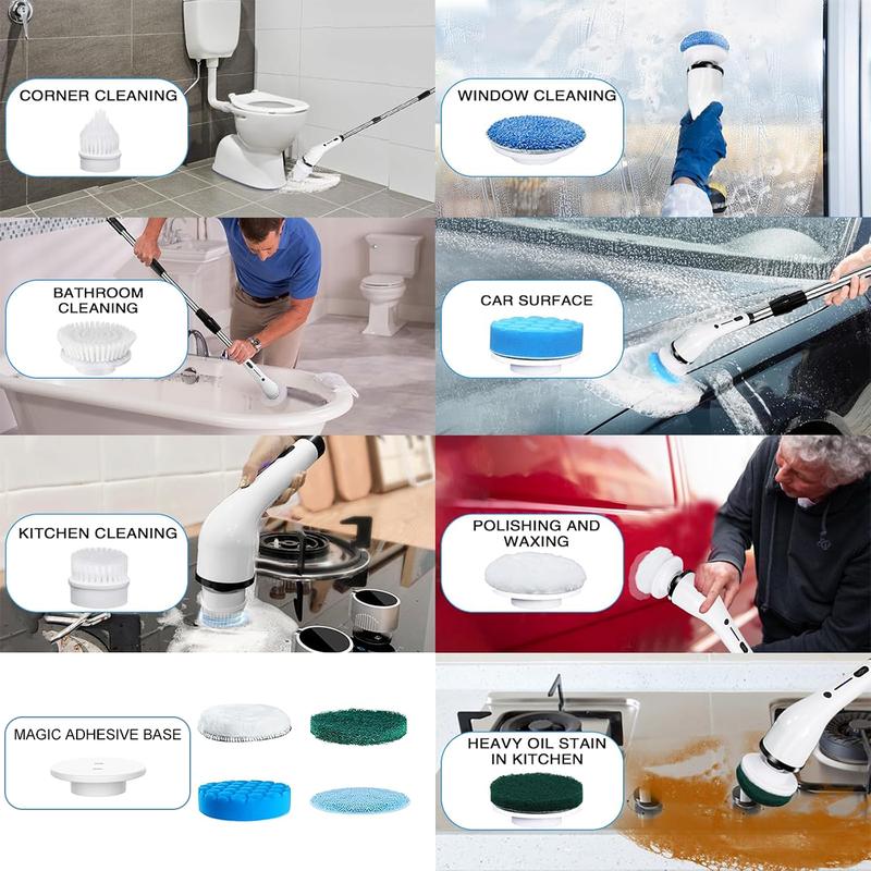 Electric Spin Scrubber, Cordless Shower Scrubber