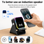 5 in 1 Wireless Induction Speaker