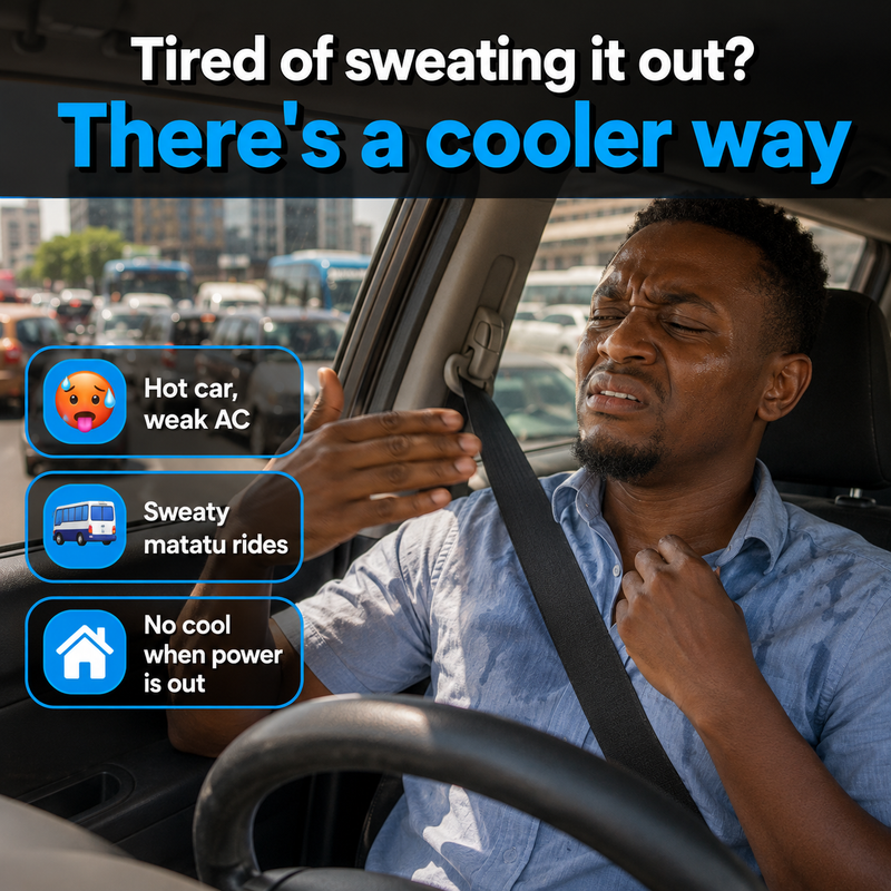 Heat and discomfort without a fan