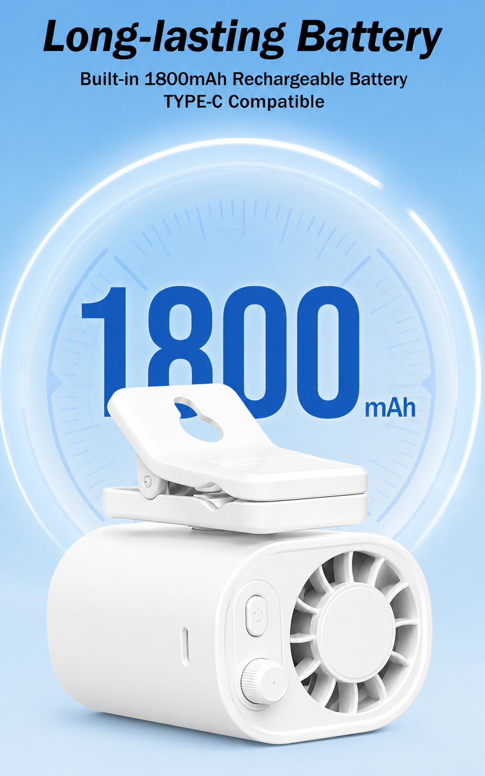 Portable Clip Fan · Cool Air Anywhere You Go