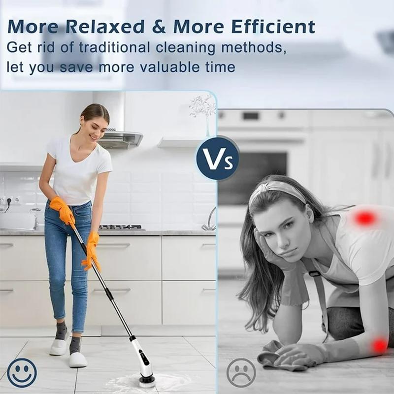 Electric Spin Scrubber, Cordless Shower Scrubber